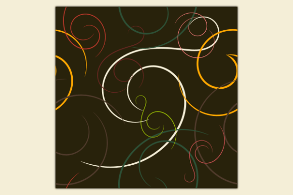 Abstract Soft Swirls Dark Pattern: Graphics & Patterns Review
