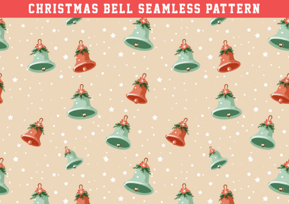 Christmas Bell Seamless Pattern: Graphics & Patterns Review
