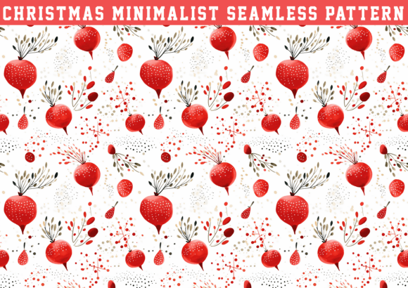 Christmas Minimalist Pattern: Graphics & Patterns for Smart Selling