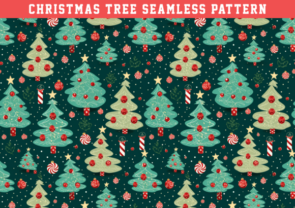 Christmas Tree Pattern: Graphics & Patterns for Seasonal Branding