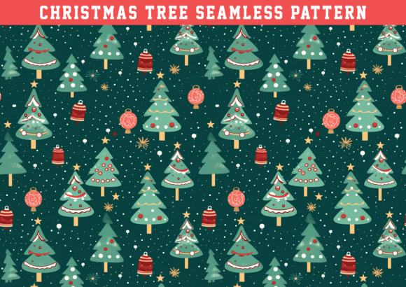 Christmas Tree Seamless: Graphics & Patterns for Real Projects