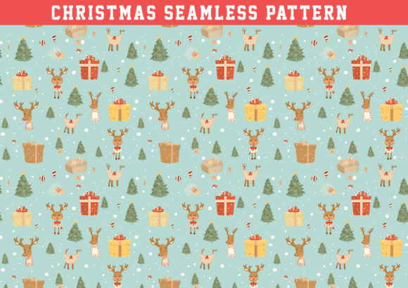 Cute Christmas Element Seamless