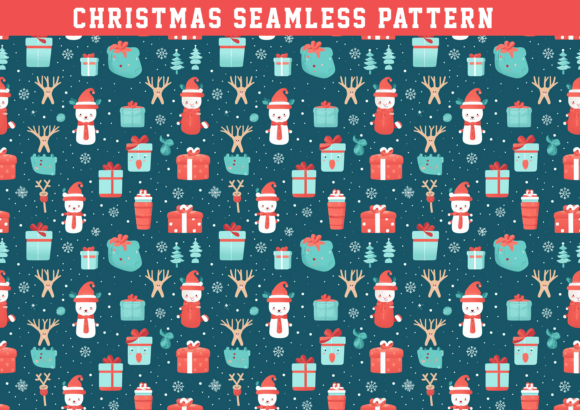 Cute Christmas Seamless Pattern: Graphics & Patterns for Holiday Branding