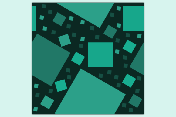 Green Rectangles Dark Seamless Pattern: Graphics Patterns