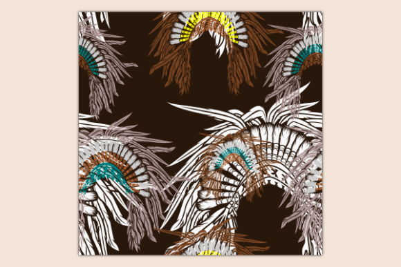 Native American Headdress Dark Pattern Graphics Review