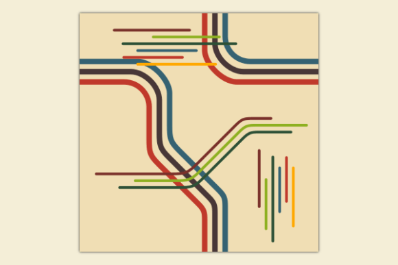 Retro Rainbow Line Graphics & Soft Seamless Patterns Review