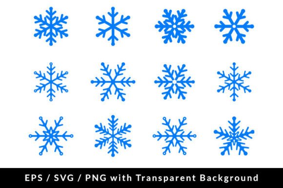 Snowflake Icon Collection: SVG EPS PNG Graphics & Icons