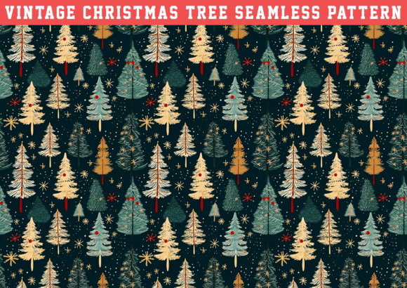 Vintage Christmas Tree Pattern: A Graphics & Patterns Review